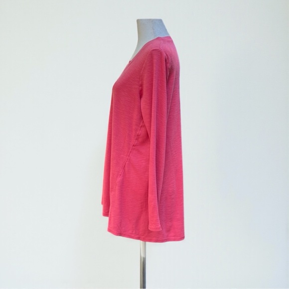 J. Jill Pima Scoop Neck Elliptical Tunic in Coral Size Small - Picture 3 of 6